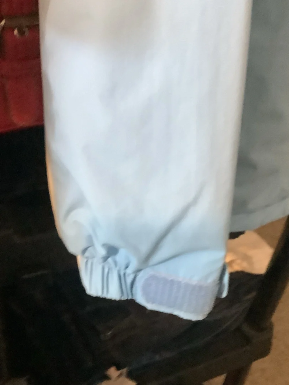 The North Face Light Blue and White Hooded‎ ski Jacket